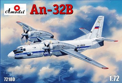 Maquette A-Model 72180 Antonov An-32B Avion civil soviétique 1/72