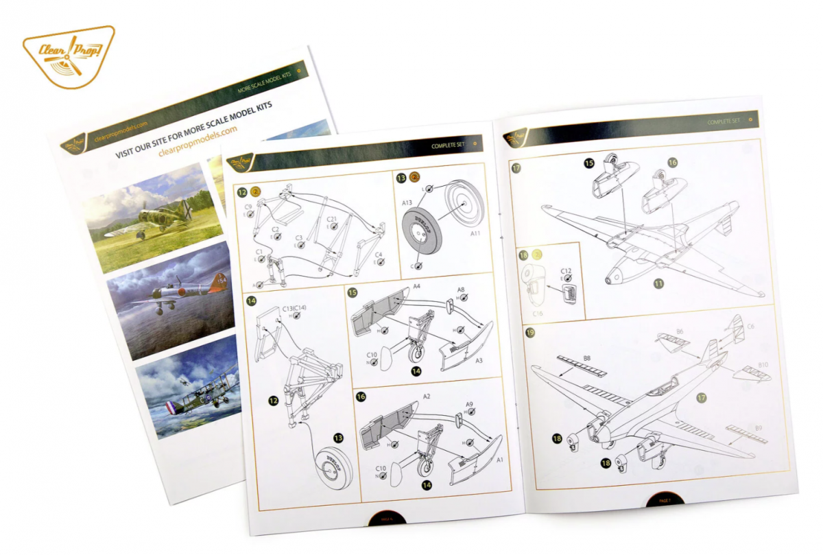 Clear Prop! CP72019 DH.88 COMET ADVANCED KIT 1/72 – zdjęcie 16