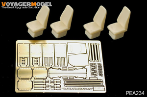 Maquette Voyager PEA234, famille Humvee USMC moderne, sièges à dossier haut avec ceintures de sécurité (4 CHOIX) (POUR BRONCO) 1/35