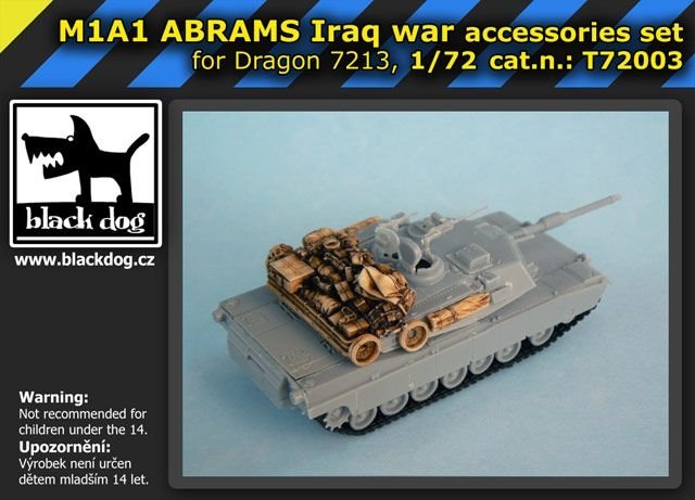 Black Dog T72003 M1A1 ABRAMS Guerre d&amp;#39;Irak pour Dragon 07213 1/72 – image 2