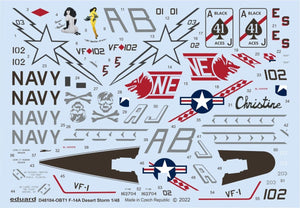 Eduard D48104 F-14A Tempête du désert TAMIYA 1/48
