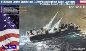 Gecko Models 35GM0090 Rangers Landing Craft Assault (LCA) avec lance-roquettes à grappin 1/35