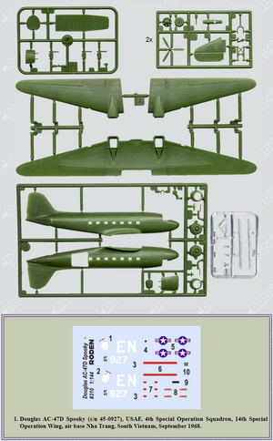 Roden 310 Douglas AC-47D Spooky 1/144 – zdjęcie 2