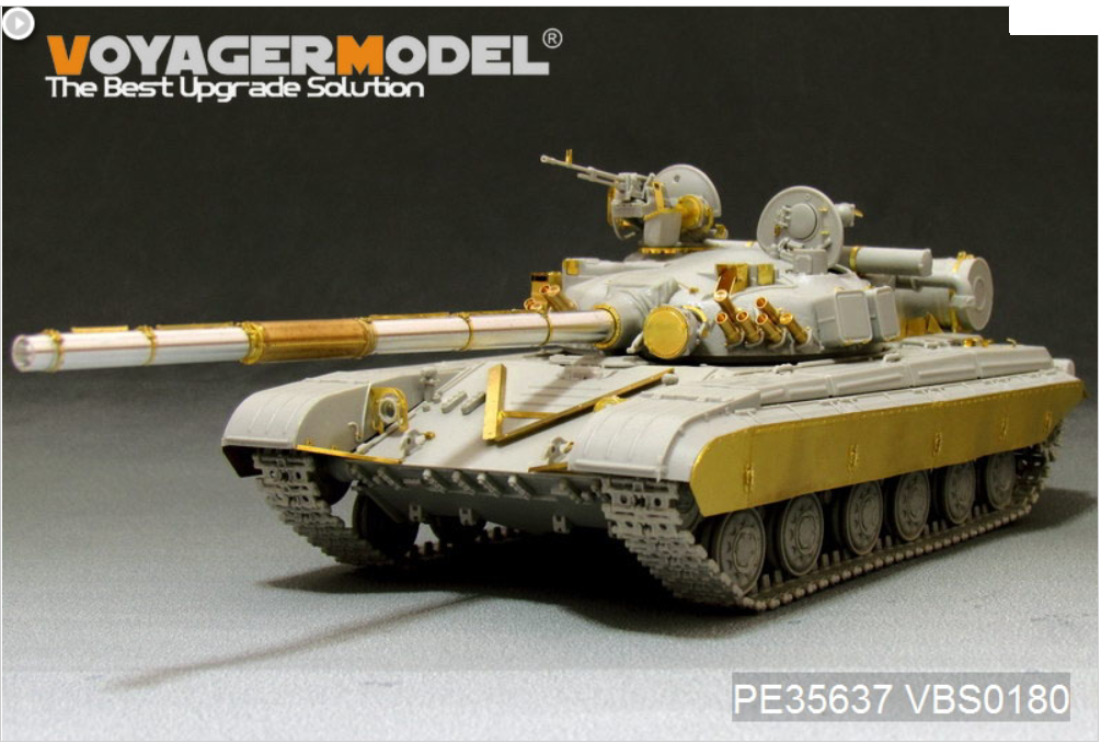 Maquette Voyager PE35637 Char de combat principal russe moderne T-64A Mod.1981 (lance-fumigènes inclus) (Pour TRUMPETER 01579) 1/35  – immagine 3