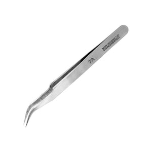 Pince à épiler extra fine et courbée en acier inoxydable Modelcraft PTW2185-7 (115 mm)