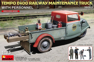 MiniArt 38063 Tempo E400 railway maintenance truck with personnel 1/35