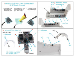 Intérieur imprimé en 3D et coloré sur papier décalcomanie Quinta Studio QDS-48309 AV-8B Late (Hasegawa) (Petite version) 1/48 – Bild 2