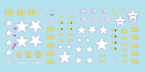 Star Decals 72-A1142 Guerre de Corée 1950-53 n° 3. Chars de l&amp;#39;USMC. Patton. Échelle 1/72 – image 3