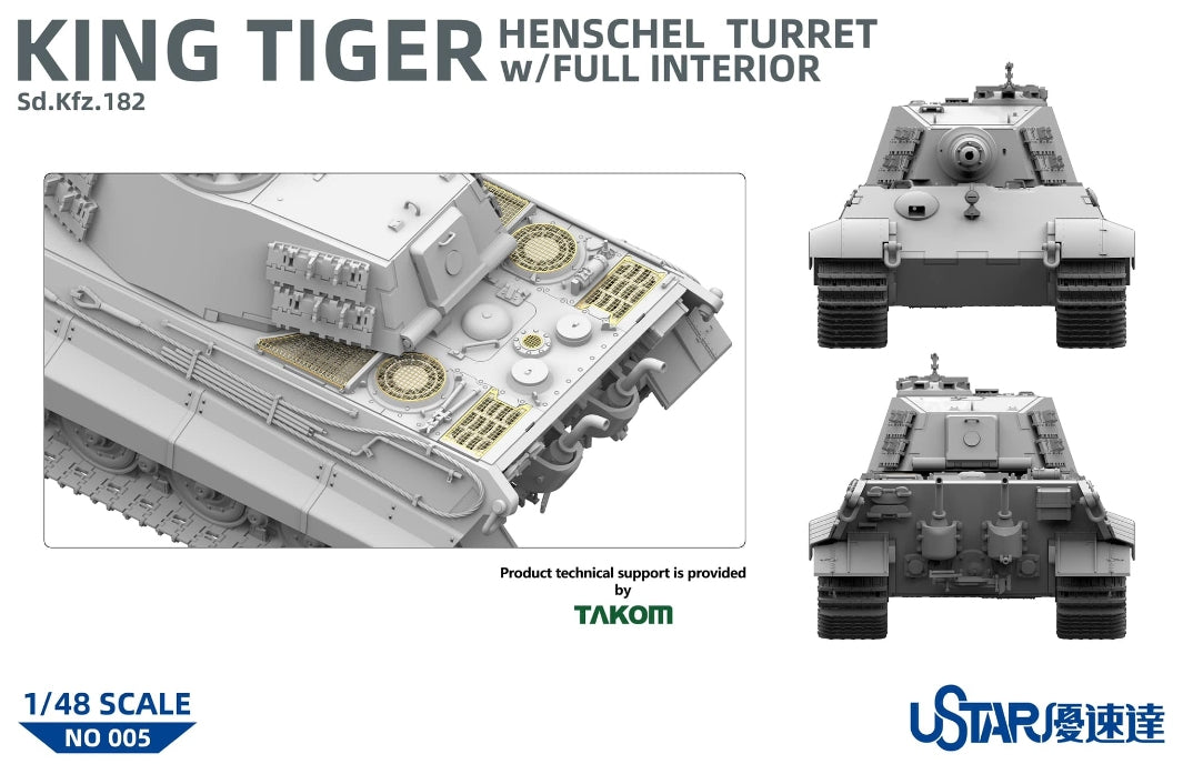 Suyata NO-005 King Tiger Tourelle Henschel avec intérieur complet 1/48  – Bild 4