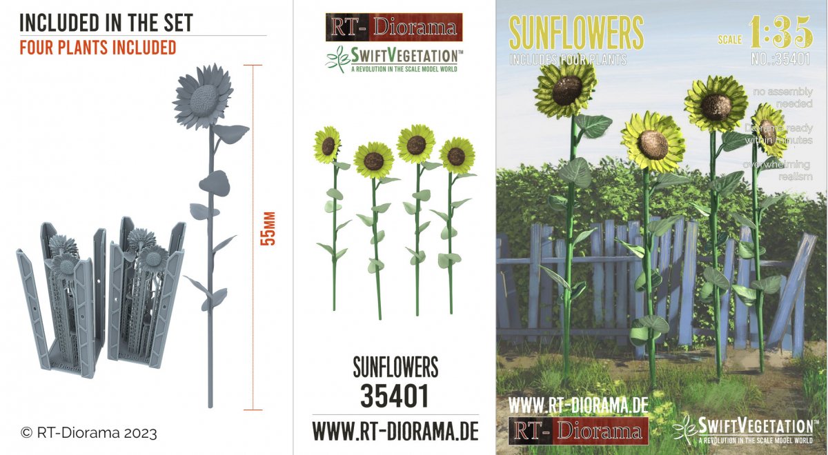 RT-Diorama 35401 Tournesols 1/35 – Bild 2