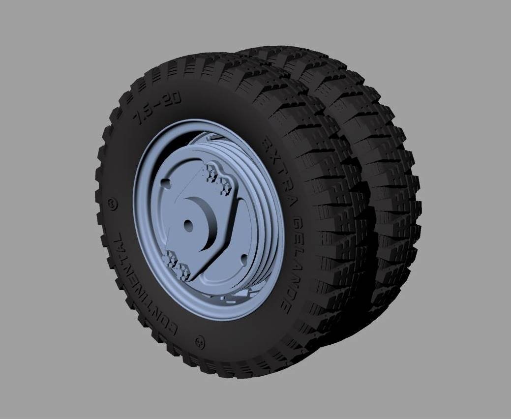 Panzer Art RE35-451 Krupp L3H163 road wheels (Gelande pattern) 1/35 – zdjęcie 2