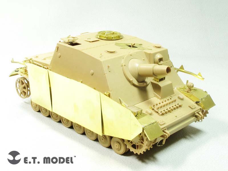 ET modèle E35-265 WWII allemand Stu.Pz.IV &amp;quot;Brummbar&amp;quot; Schurzens (production tardive) Tamiya 35353 1/35 – Bild 3