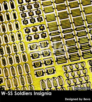 Insignes de soldats W-SS RADO Miniatures RDM35PE01, échelle 1/35