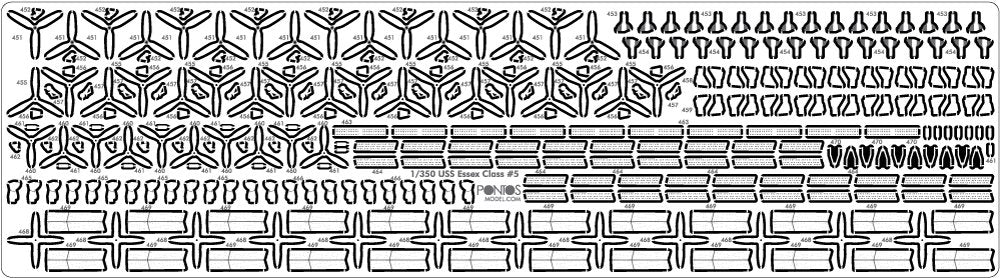 Pontos 35004F1 USS CV-10 Yorktown 1944 Detail Up Set 1/350 – zdjęcie 16