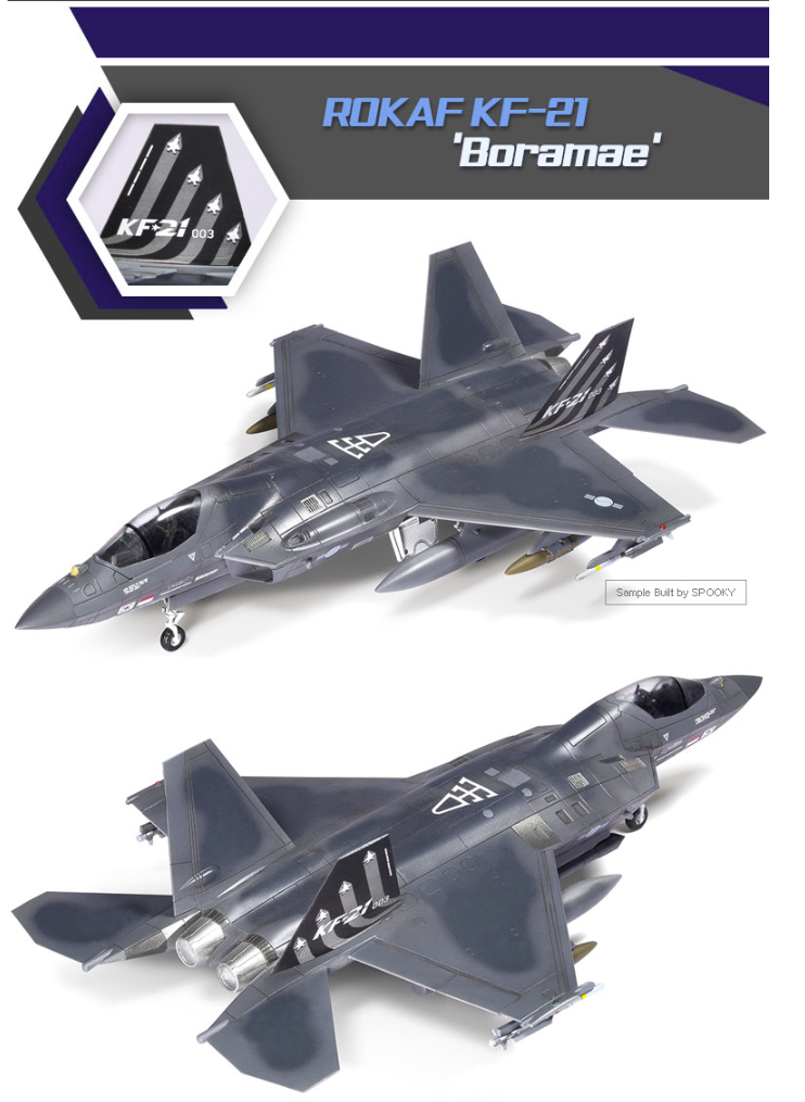 Maquette Academy 12585 ROKAF KF-21 Boramae au 1/72 – image 5