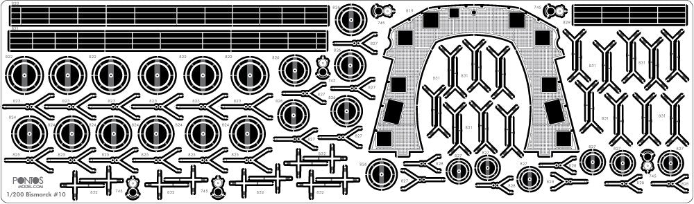 Pontos 22001F2 BISMARCK 1941 Kit de détail de base Ver.2 (1/200) – image 12