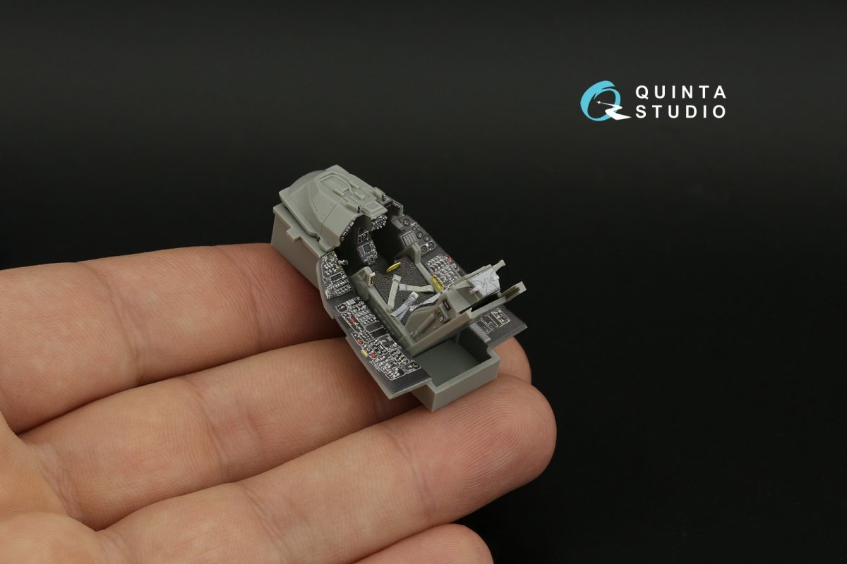 Intérieur imprimé en 3D et coloré sur papier décalcomanie Quinta Studio QD48388 F-16A MLU (Kinetic) à l&amp;#39;échelle 1/48 – immagine 10