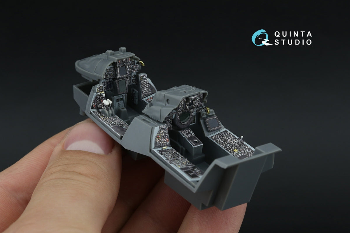 Intérieur imprimé en 3D et coloré sur papier décalcomanie Quinta Studio QDS-48592 F-14A Tomcat (GWH) (Petite version) 1/48 – Bild 10