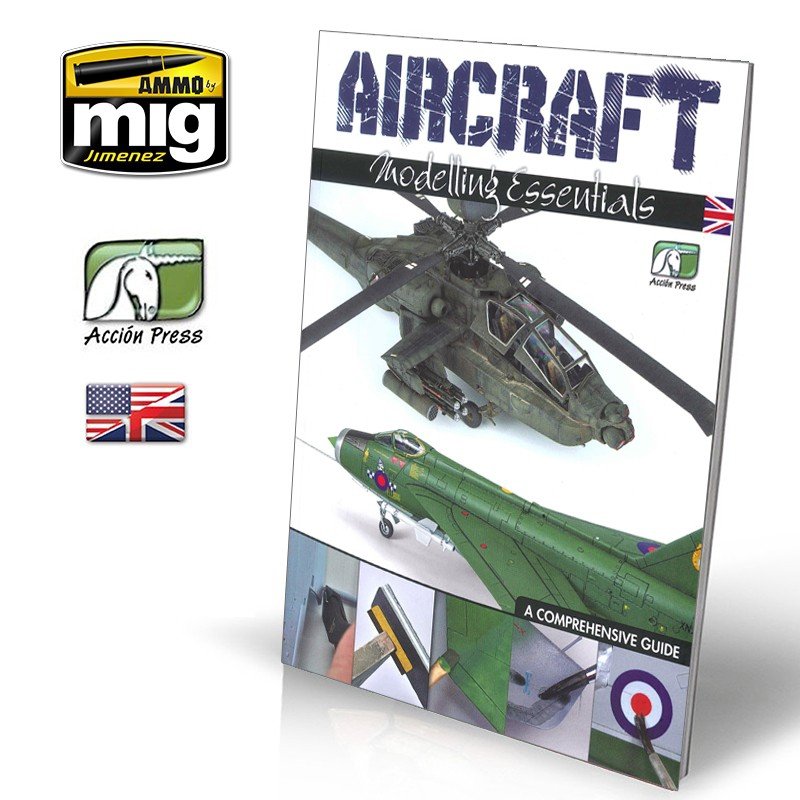 AMMO de Mig Jimenez EURO0014 ESSENTIELS DE MODÉLISATION D&amp;#39;AVIONS (Anglais)
