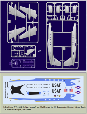 Roden 324 Lockheed VC-140B JetStar 1/144 – immagine 2