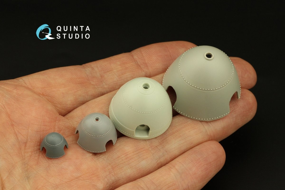 Rangées de rivetage radiales Quinta Studio QRV-042 (taille des rivets : 0,25 mm, écartement : 1,0 mm, compatible avec les vis 1/24), couleur blanche, 1/24 – image 4