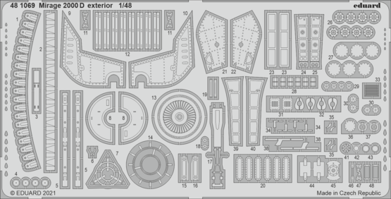 Eduard BIG49310 Mirage 2000D KINETIC MODEL 1/48 – Bild 3