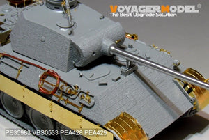 Maquette Voyager PE35983 Char Panther D allemand de la Seconde Guerre mondiale, version tardive de base, pour TAKOM 2104, échelle 1/35 – immagine 14