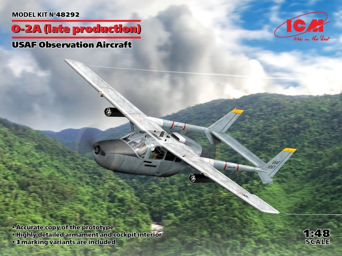 ICM 48292 O-2A (production tardive) Avion d'observation de l'USAF 1/48