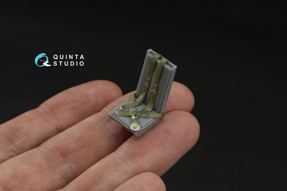 Quinta Studio QR+32047 British Fighter Seatbelts (late WWII, post-war) (with metal buckles) (All kits) 1/32 – zdjęcie 6