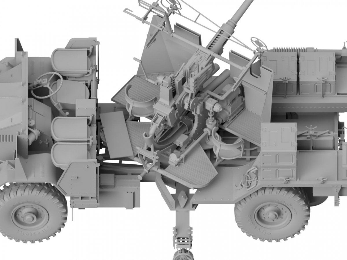 Camion armé britannique Morris Bofors C9/B, modèle Thunder 35210, première version, échelle 1/35 – immagine 2
