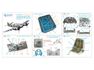 Intérieur imprimé en 3D et coloré sur papier décalcomanie (Tamiya) (avec pièces en résine imprimées en 3D) Quinta Studio QD+48556 Bristol Beaufighter TF.Mk.X, échelle 1/48 – Bild 2