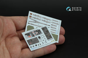 Intérieur imprimé en 3D et coloré sur papier décalcomanie Quinta Studio QD35049 UH-1C (Academy) 1/35 – image 9