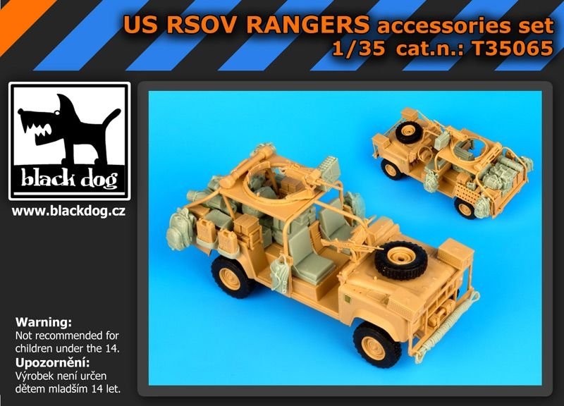 Ensemble d&amp;#39;accessoires Black Dog T35065 US RSOV Rangers au 1/35