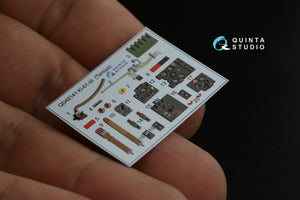 Intérieur imprimé en 3D et coloré sur papier décalcomanie Quinta Studio QD48141 Ki-61-Id (Tamiya) 1/48 – immagine 8