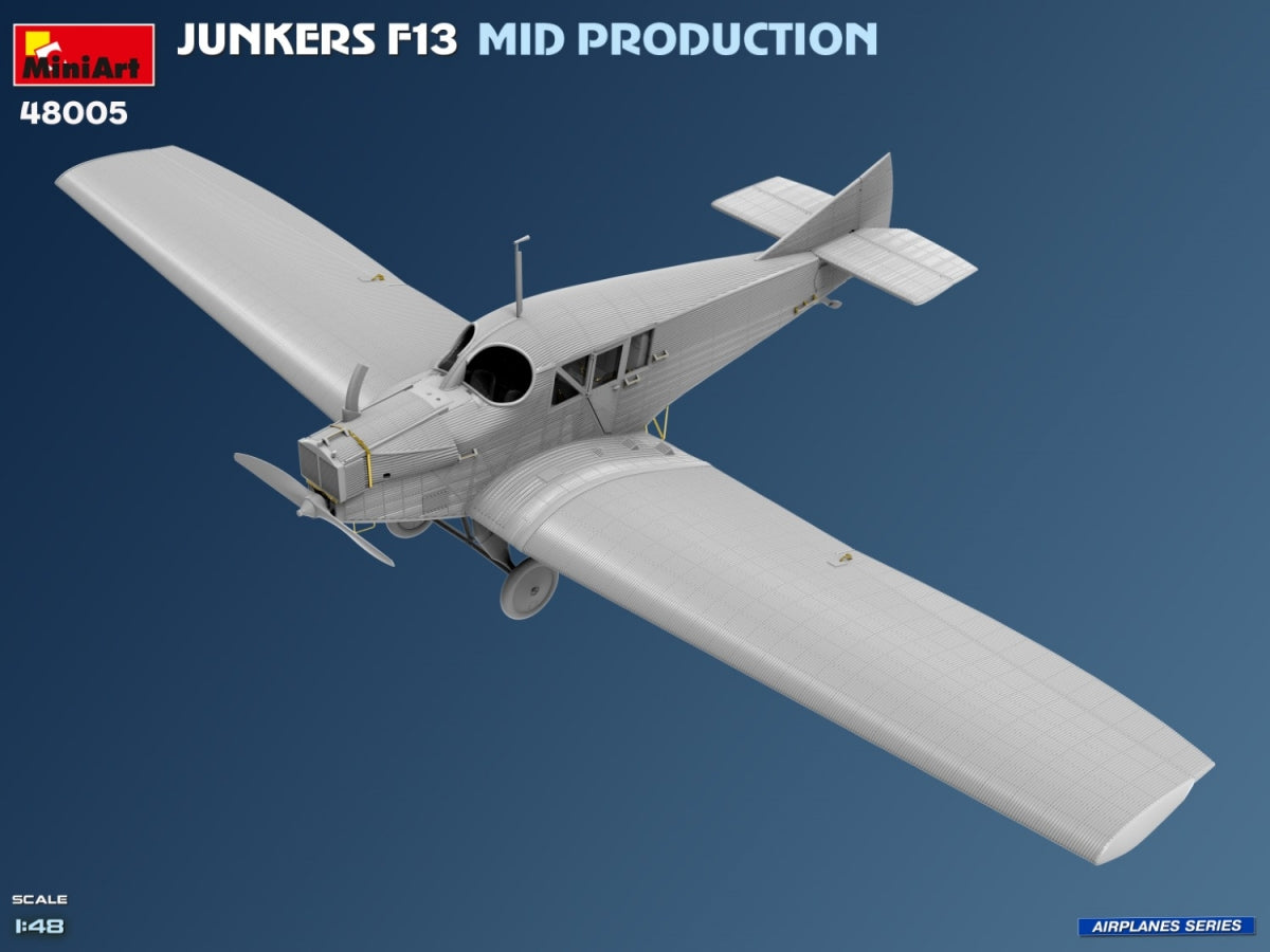 MiniArt 48005 Junkers F13. Milieu de production. Service allemand, polonais, suisse 1/48 – image 4