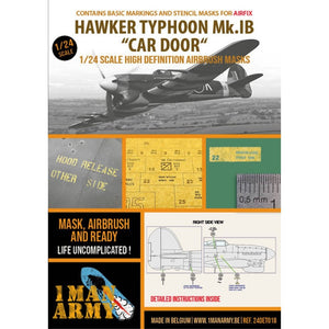 1 Man Army 24DET018 Hawker Typhoon Mk.IB « Porte de voiture » ​​(Airfix) 1/24