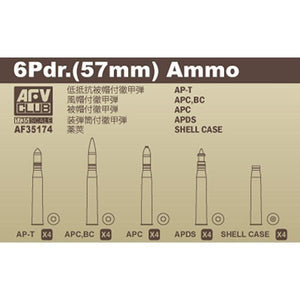 AFV Club 35174 Munitions 6 livres (57 mm) 1/35 – immagine 2