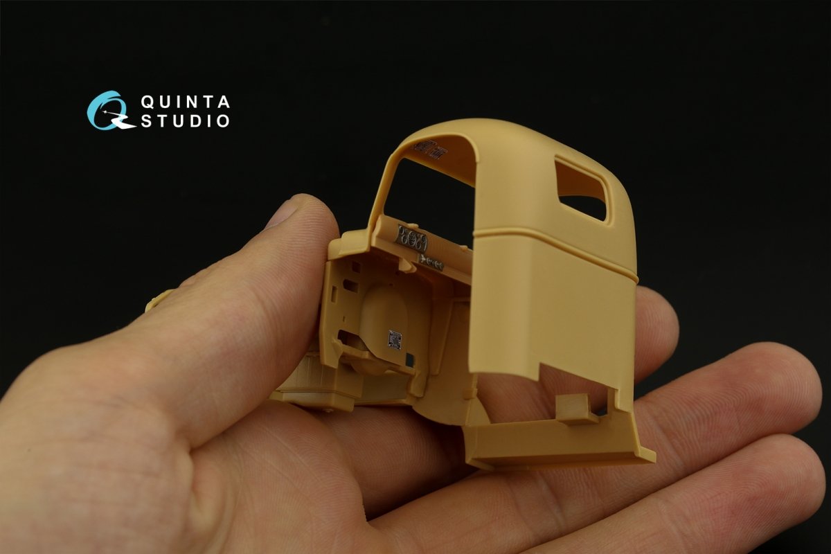 Quinta Studio QD35060 GMC CCKW 352 Camion cargo, intérieur imprimé en 3D et coloré sur papier décalcomanie (HobbyBoss) 1/35 – imagen 6