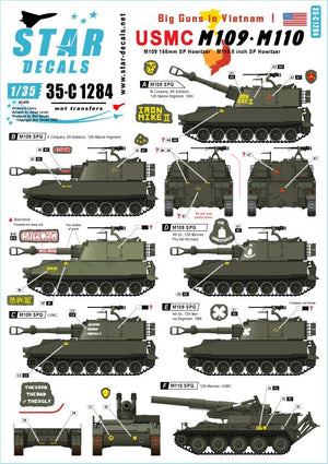 Star Decals 35-C1284 Gros canons au Vietnam 1/35