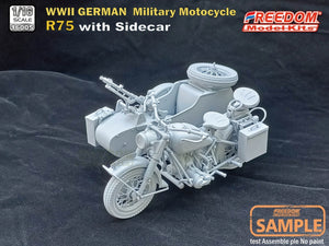 Freedom 16005 R75 avec side-car, moto allemande de la Seconde Guerre mondiale, échelle 1/16 – image 9