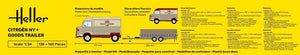 Heller 50331 Citroën HY + Remorque de marchandises 1/24 – immagine 5