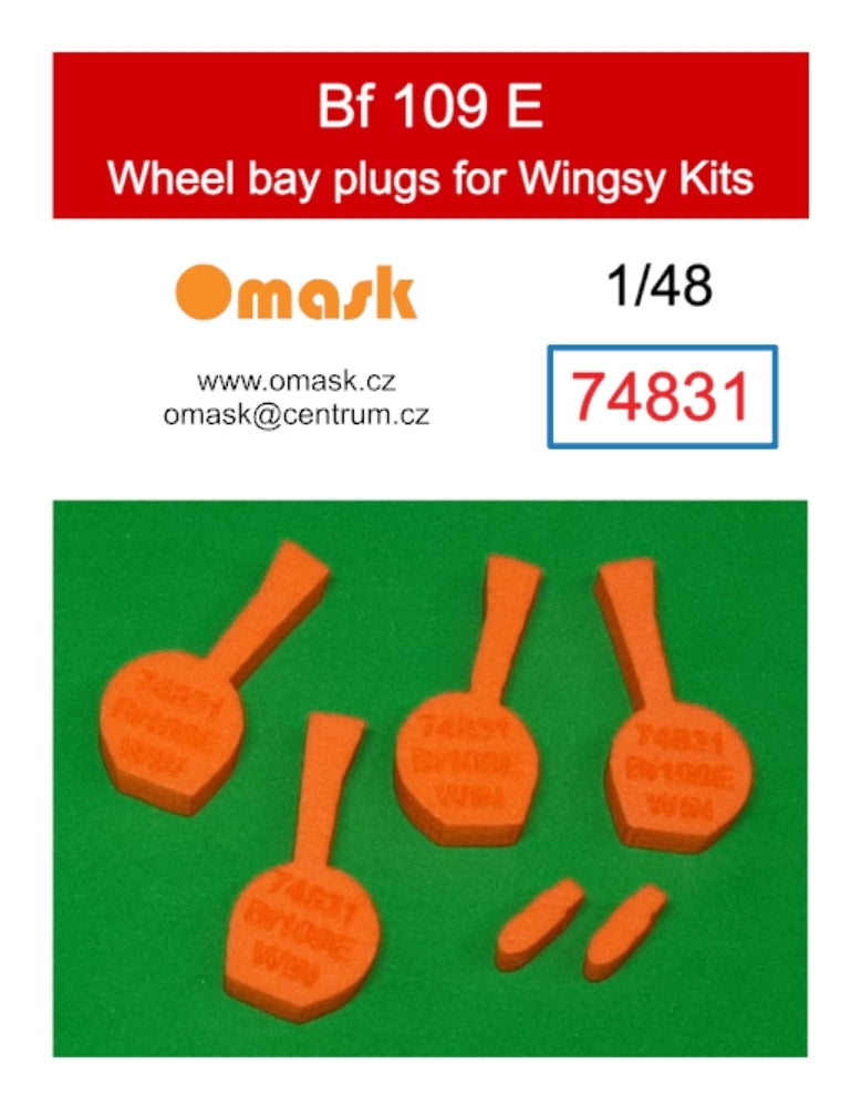 Omask 74831 Bouchons de puits de train d'atterrissage pour Bf 109 E (pour kits Wingsy) 1/48