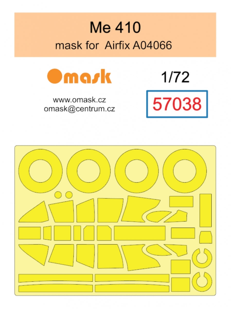Masque Omask 57038 Me 410 (pour Airfix A04066) 1/72