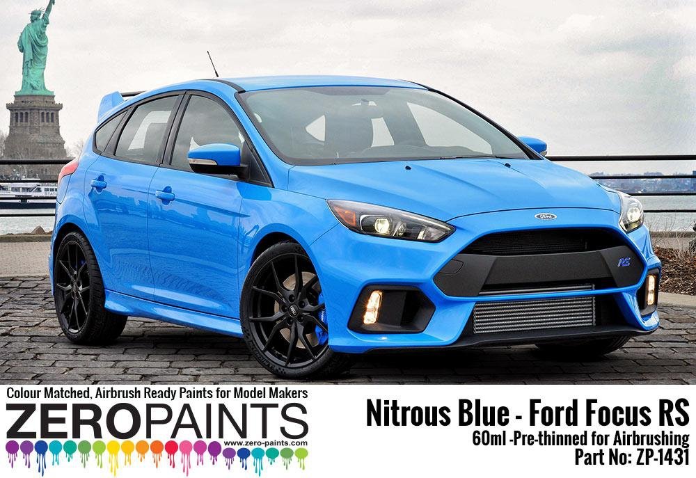 Peinture Zero Paints ZP-1431 Bleu Nitrous - Ford Focus RS 60 ml  – image 2