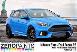 Peinture Zero Paints ZP-1431 Bleu Nitrous - Ford Focus RS 60 ml  – image 2