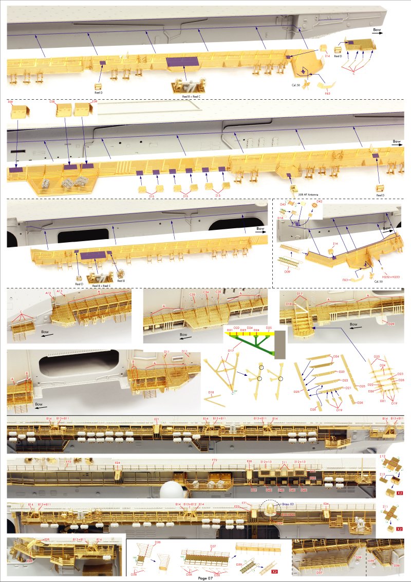 Pontos 37041F1 USS LHD-1 Wasp Kit de détails au 1/350 – image 28