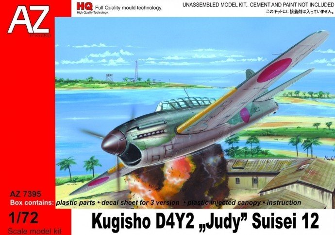 AZ Modèle AZ7395 Kugisho D4Y2 &amp;quot;Judy&amp;quot; Suisei 12 (1/72)