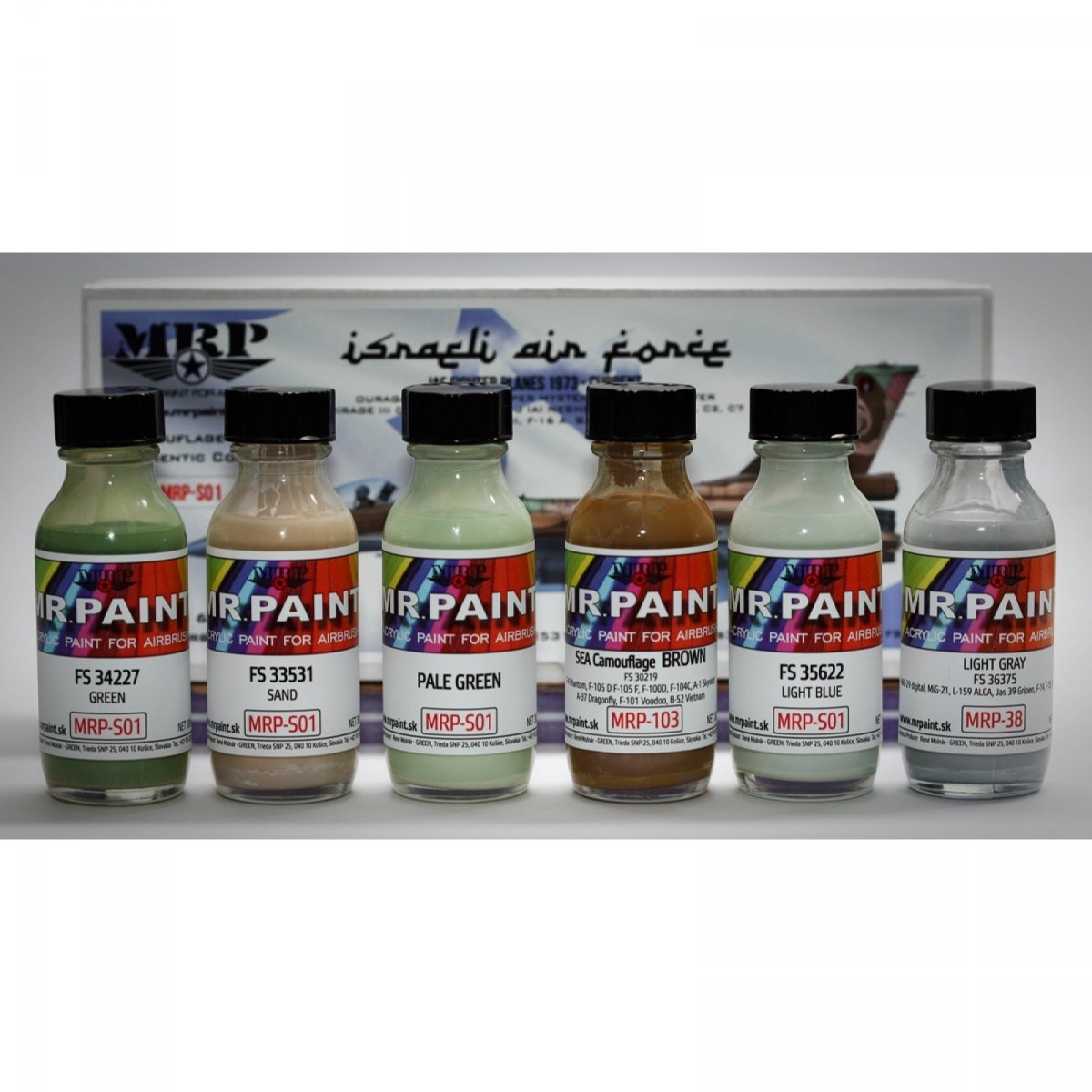 Mr. Paint MRP-S01 Force aérienne israélienne 6 x 30 ml – image 2