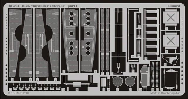 Eduard 48561 B-26 extérieur 1/48 (MONOGRAMME, REVELL)