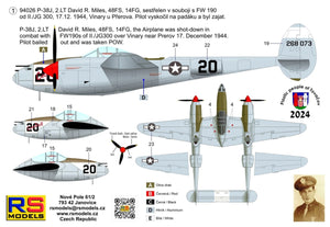 RS Models 94026 Lockheed P-38 J-15 LO - Bataille de Moravie (Édition limitée) 1/72  – immagine 2